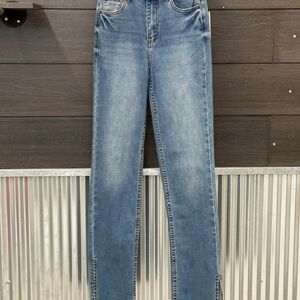 Oat New York Light Blue Straight Leg Jeans